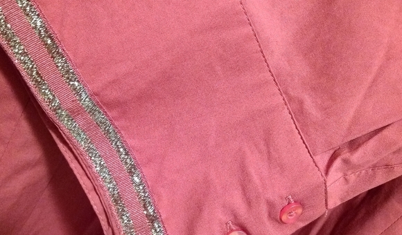 Bold & Gold Detailed, Burnt Orange Button Down Top - Picture 11 of 15